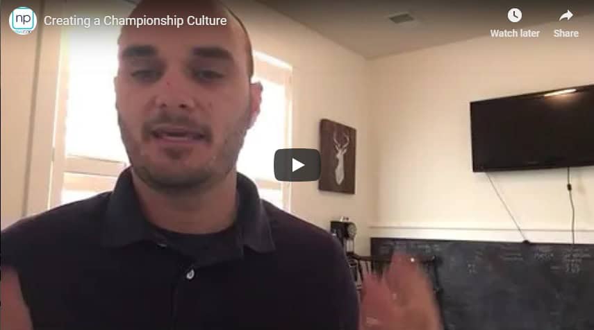 Creating a Championship Company Culture